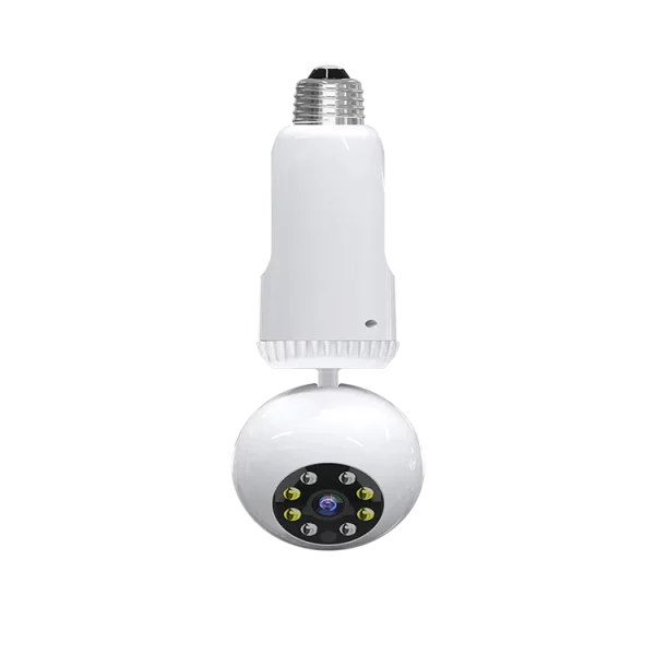 360 Degree Rotation Smart Auto Tracking PTZ Bulb Shape Wifi Camera with Dual Light Free APP Control