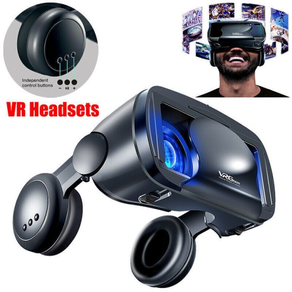 Virtual Reality Glasses With Inbuilt Headphones